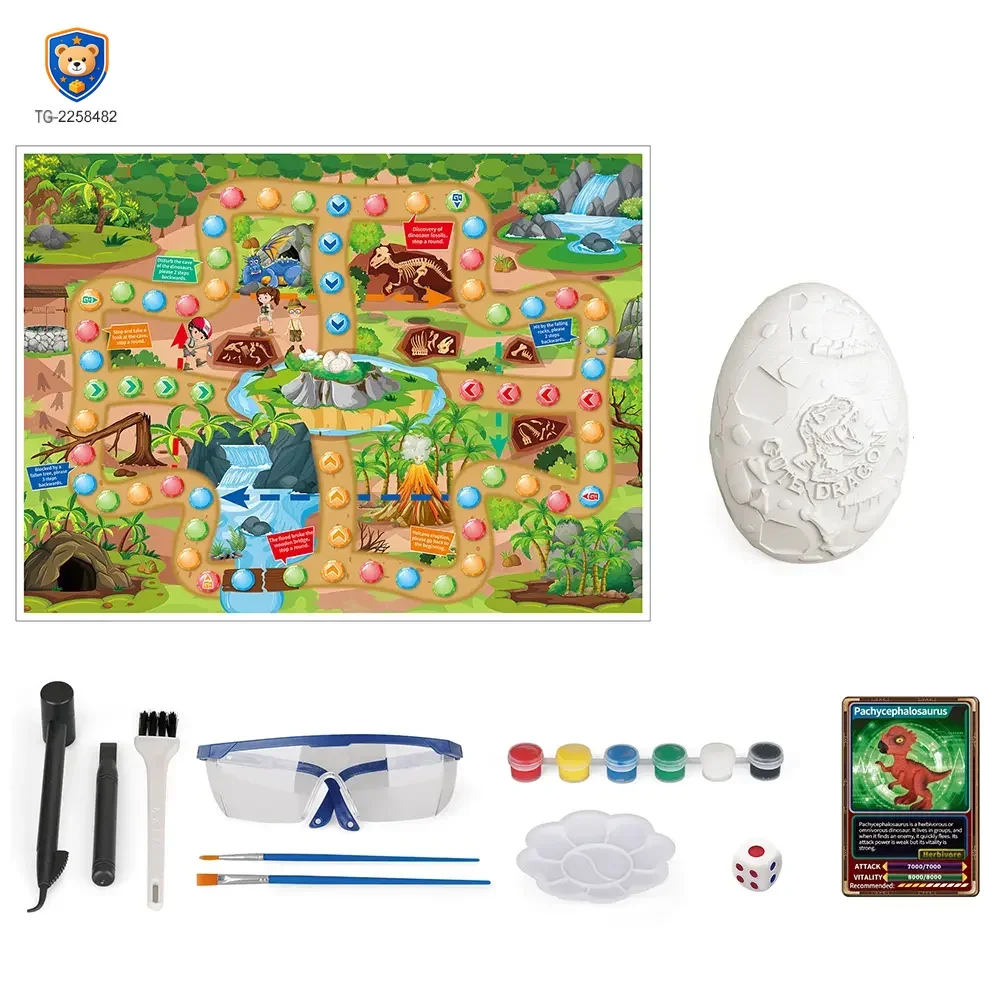 2-in-1 Painted Dinosaur Toy, Dig & Model Kit — product view 2