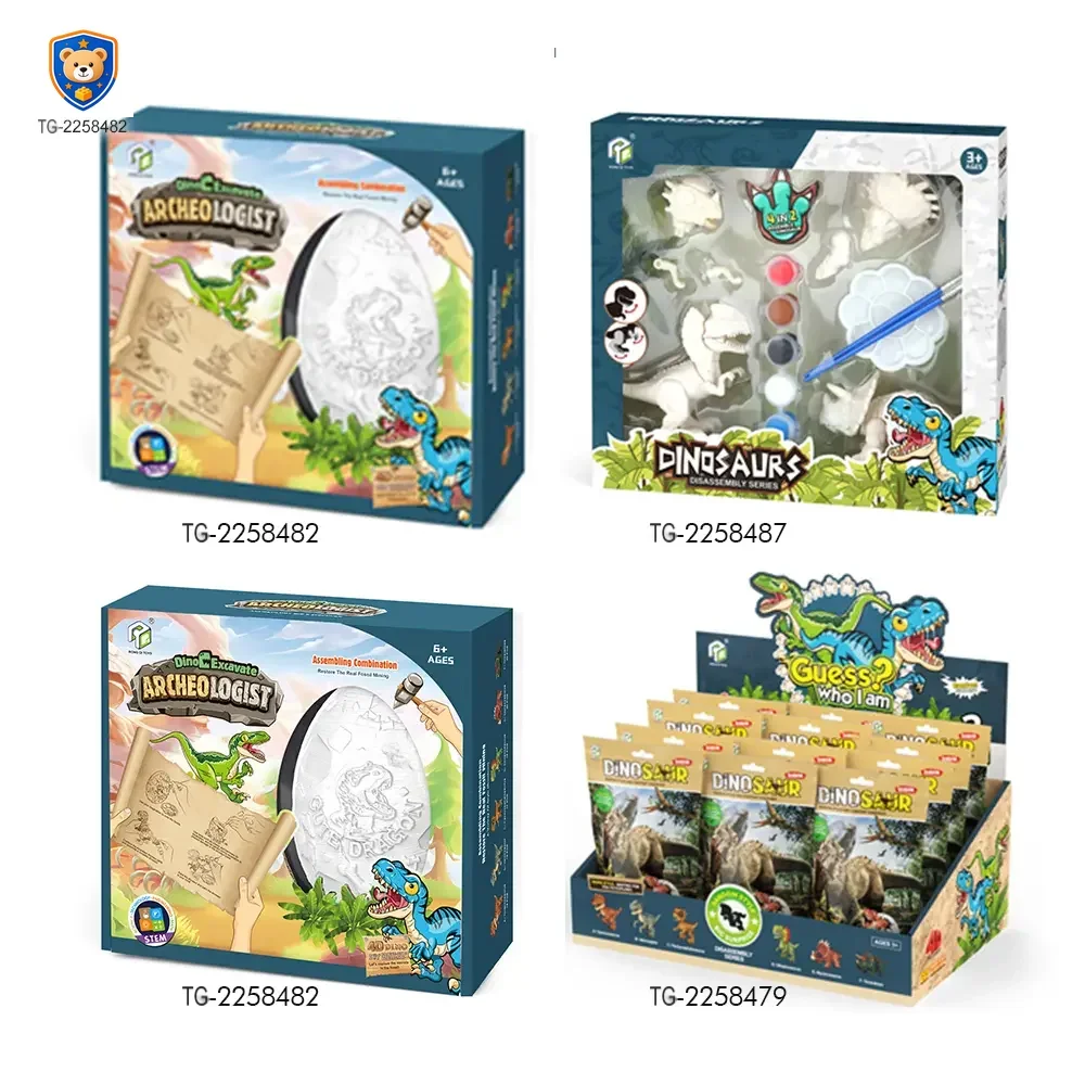 2-in-1 Painted Dinosaur Toy, Dig & Model Kit — product view 6