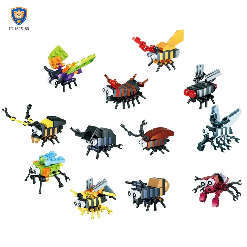 Insect Set Building Bricks For Kids Creative Playing — product view 1