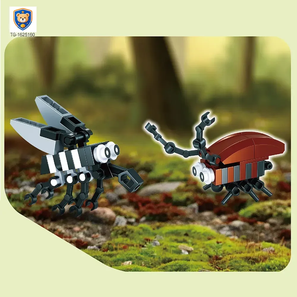 Insect Set Building Bricks For Kids Creative Playing — product view 3