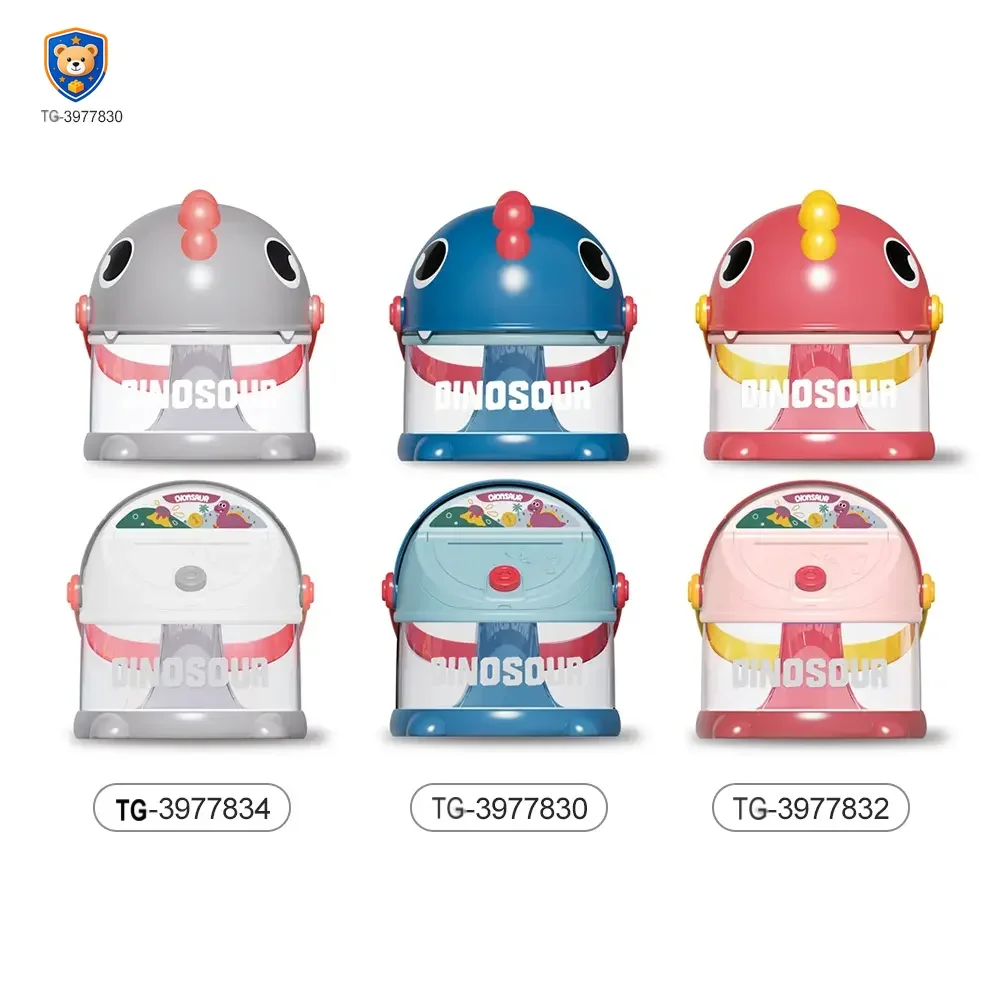 Dinosaur Piggy Bank, Transparent Deposit Box With a Wish Book, ABS Material — product view 3