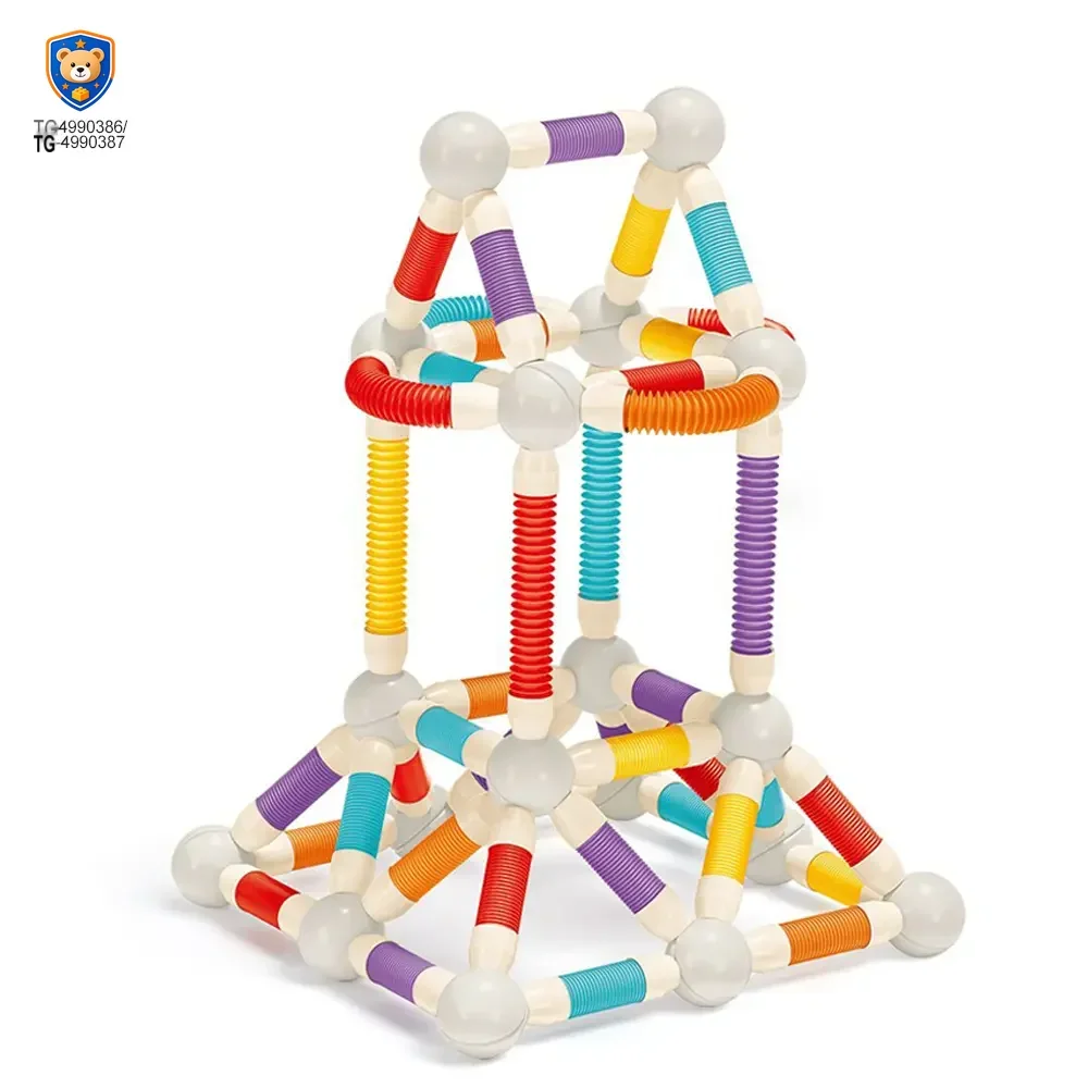 Telescopic Magnetic Rod Toys, 720° Rotation, 2D/3D Buildings Available — product view 3