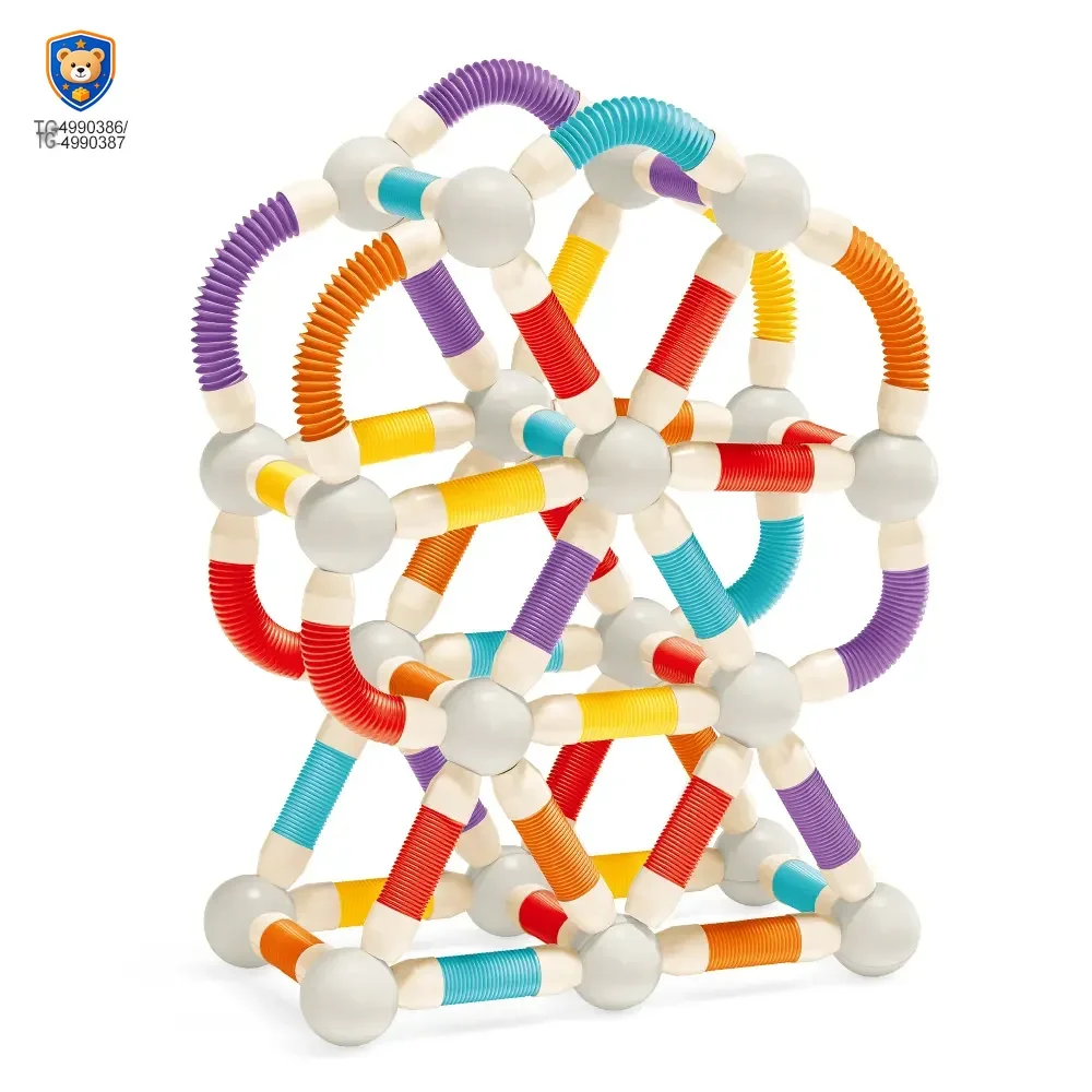 Telescopic Magnetic Rod Toys, 720° Rotation, 2D/3D Buildings Available — product view 2
