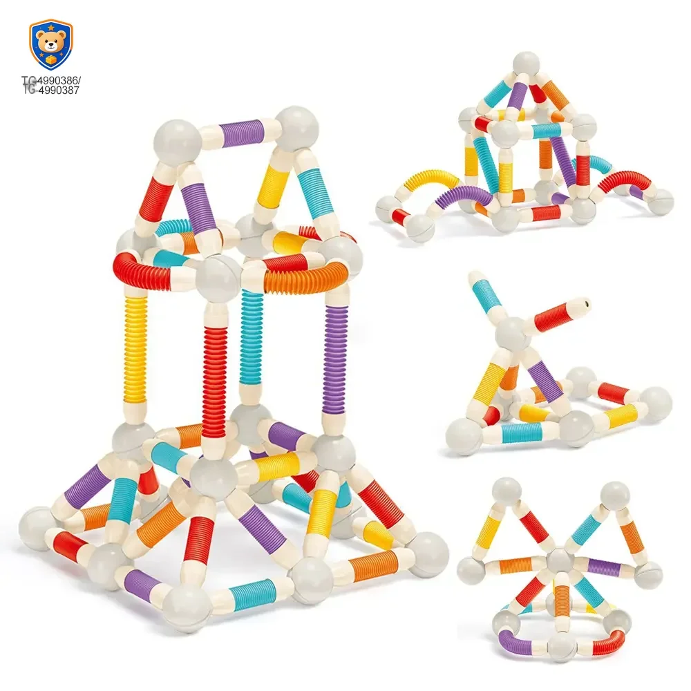 Telescopic Magnetic Rod Toys, 720° Rotation, 2D/3D Buildings Available — product view 4