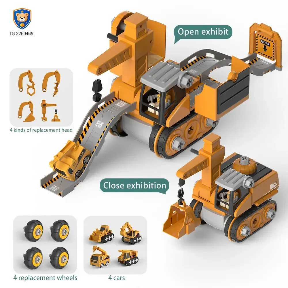 3-in-1 Track Excavator Toy, Engineering Vehicle — product view 4