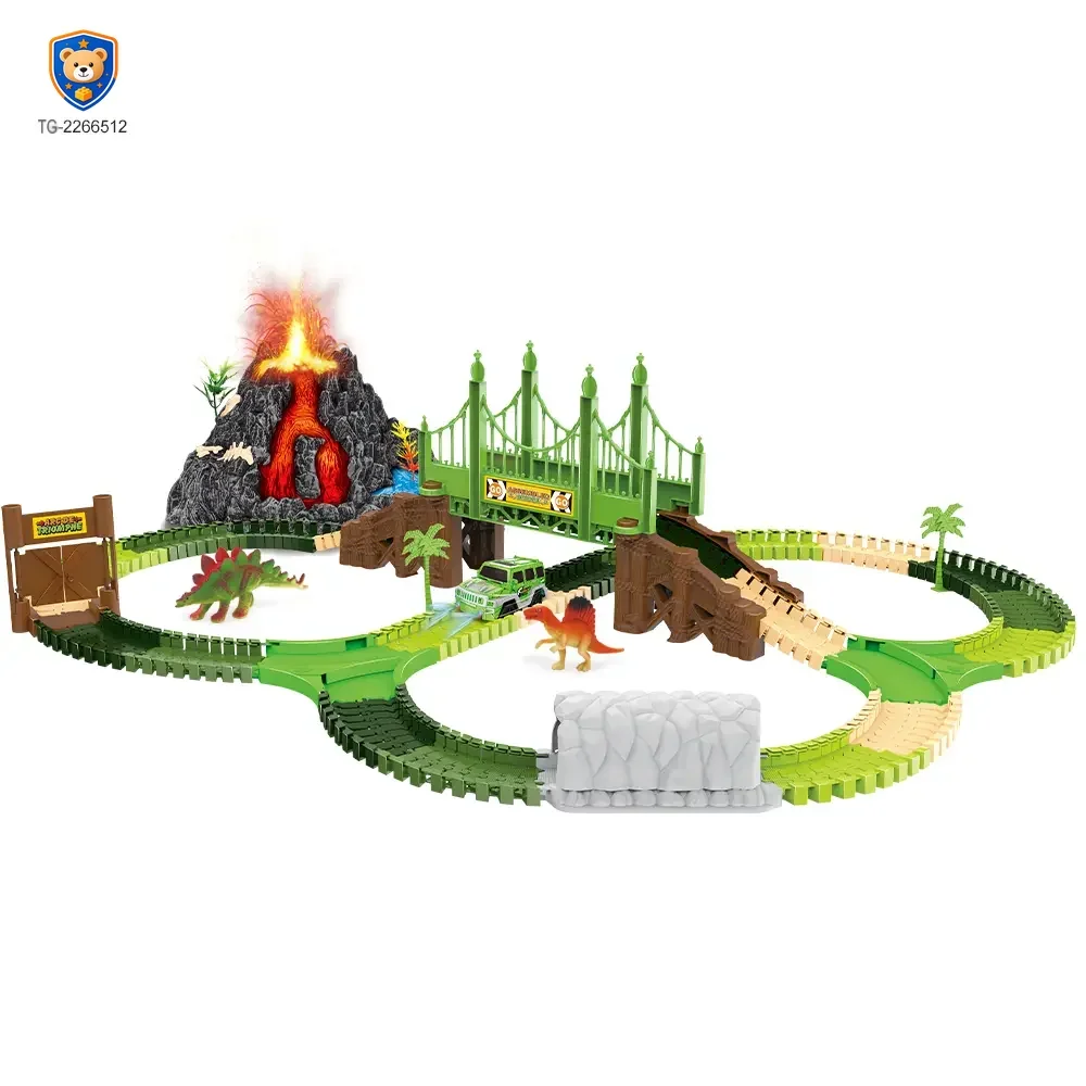 Volcano Dinosaur Track Toy, Spray and Light — product view 1