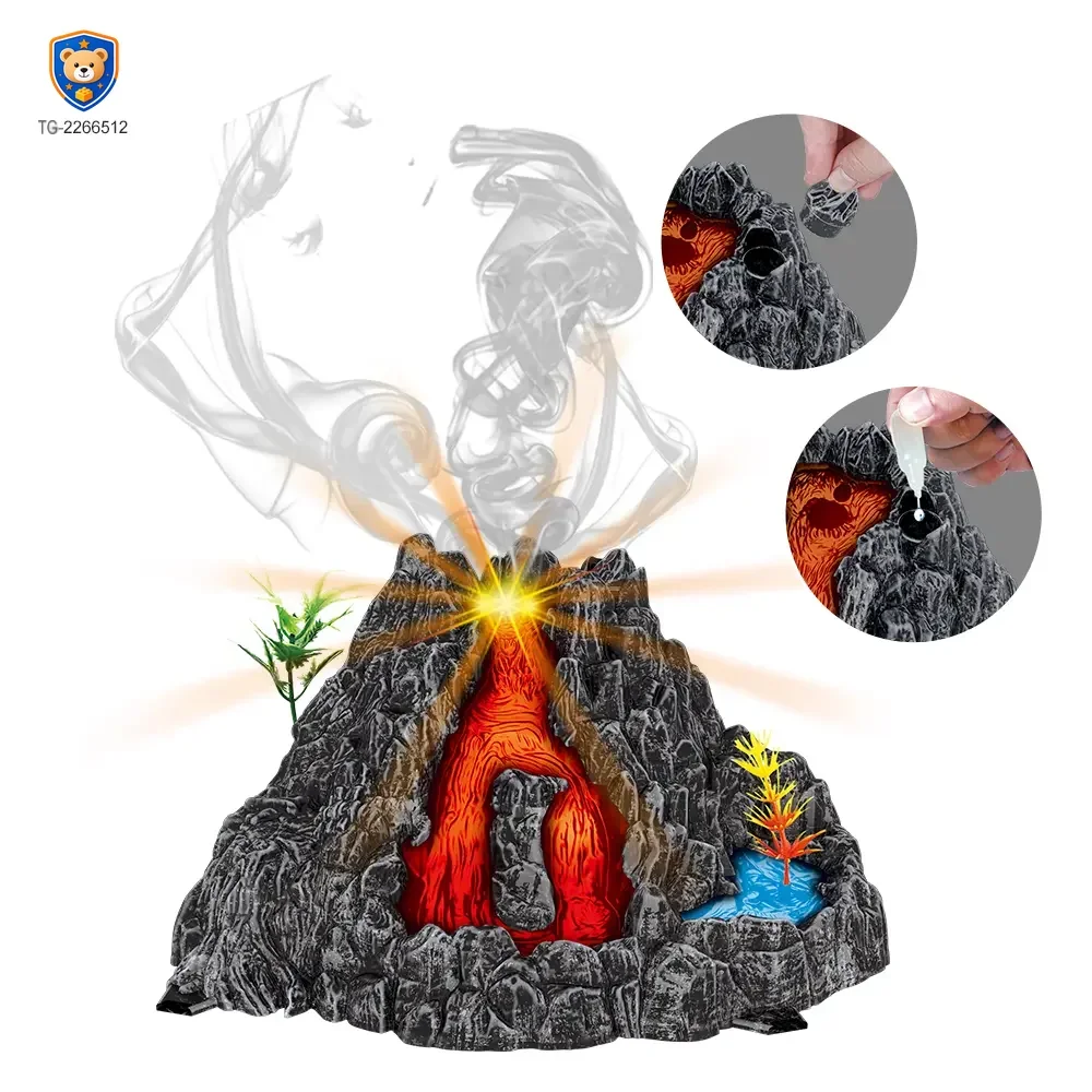 Volcano Dinosaur Track Toy, Spray and Light — product view 4