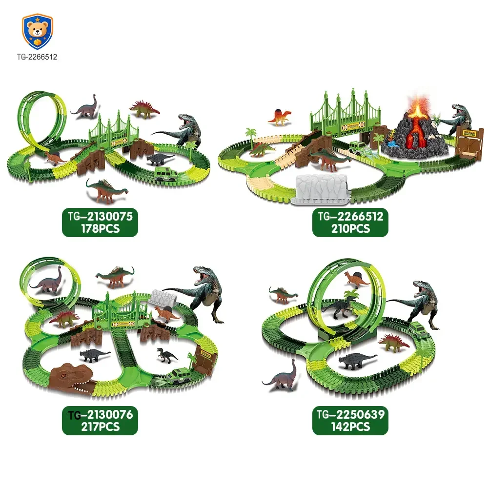 Volcano Dinosaur Track Toy, Spray and Light — product view 5