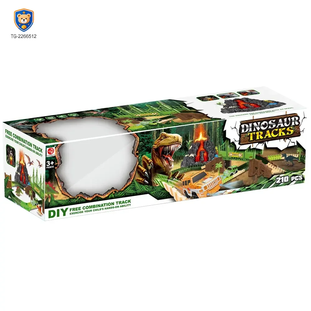 Volcano Dinosaur Track Toy, Spray and Light — product view 6