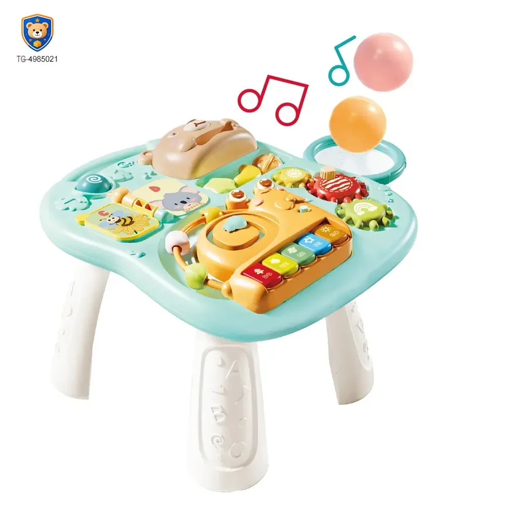 2-in-1 Baby Gaming Table Toy, 8 Activities, Sounds and Lights — product view 4
