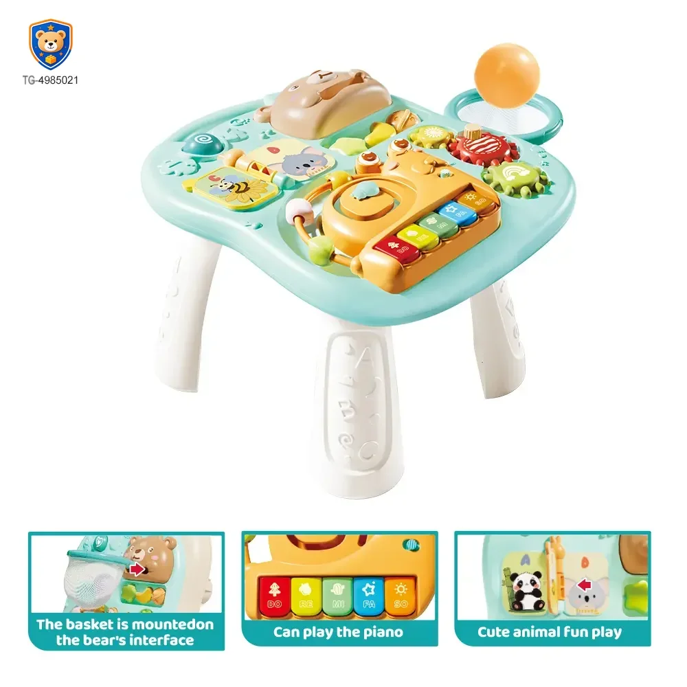 2-in-1 Baby Gaming Table Toy, 8 Activities, Sounds and Lights — product view 3