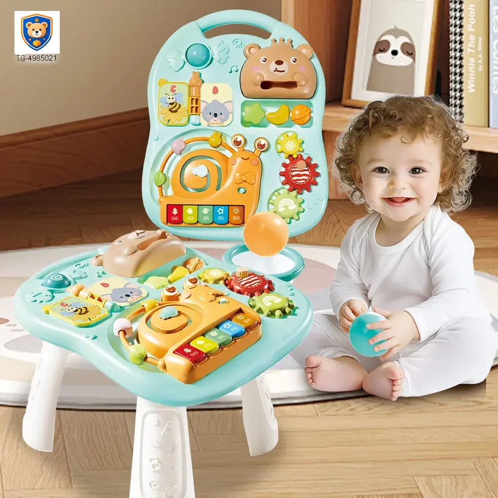 2-in-1 Baby Gaming Table Toy, 8 Activities, Sounds and Lights — product view 2