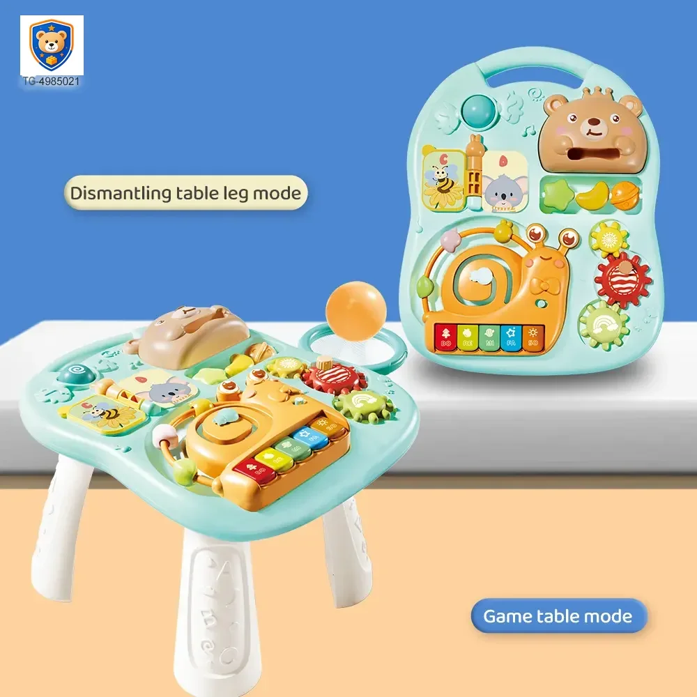 2-in-1 Baby Gaming Table Toy, 8 Activities, Sounds and Lights — product view 1