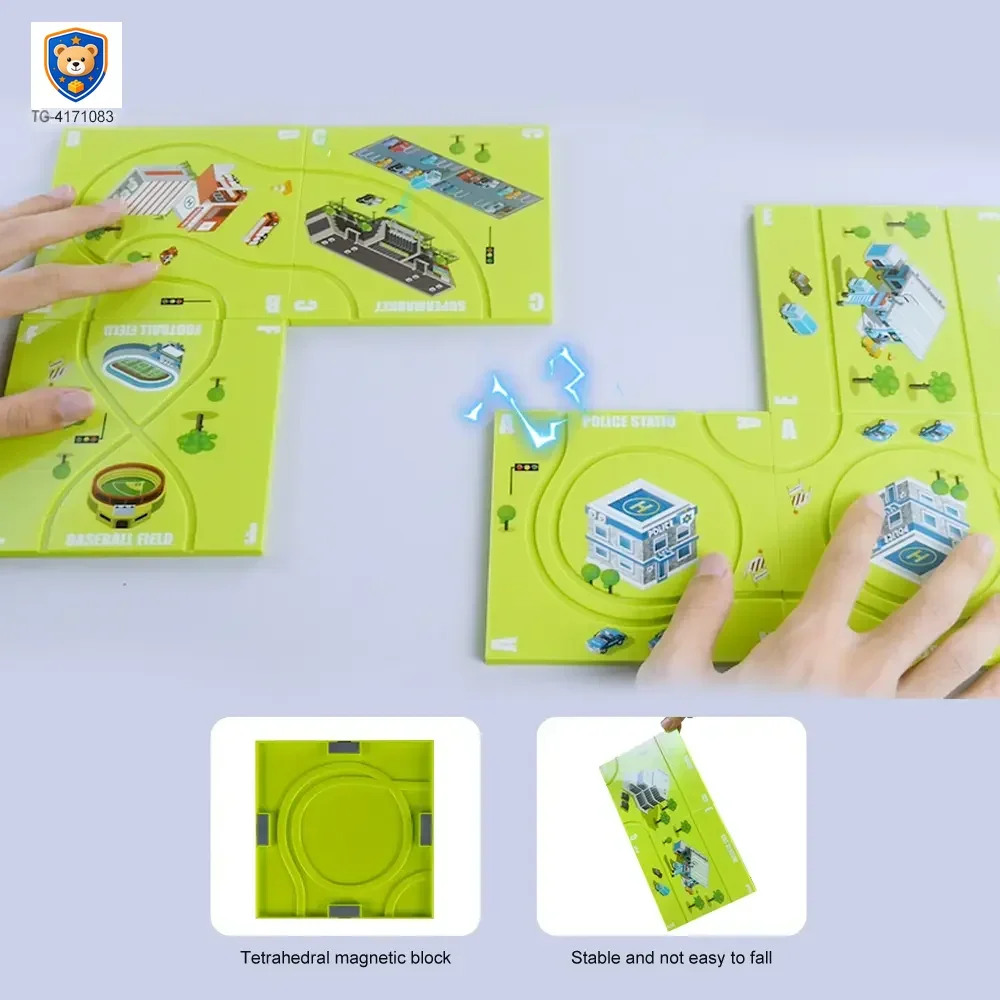 DIY Magnetic Puzzle Track Toy, Track Toy Set — product view 2