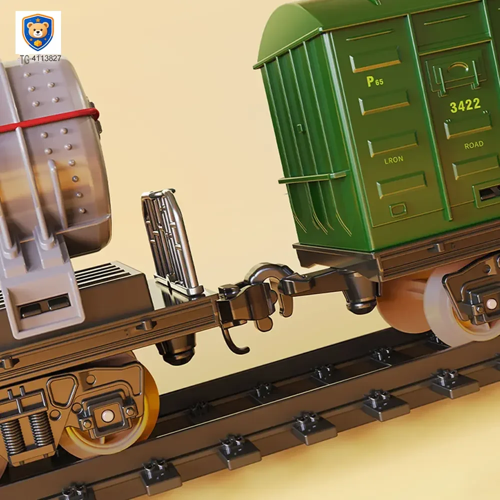 Retro Electric Train Toy, Steam Spray Effect — product view 4