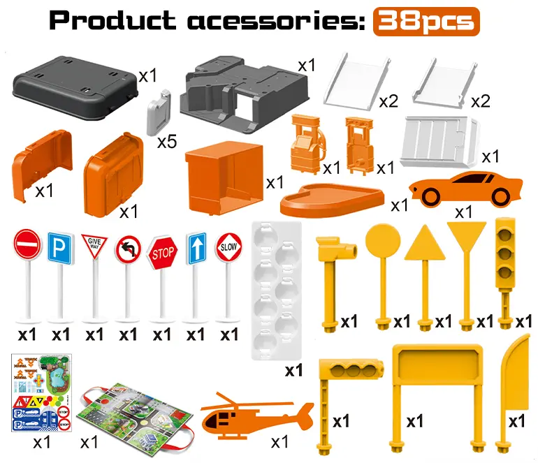 Parking Lot Backpack Toy Set, Diecast Racing (TG2294523) — product detail panel 2