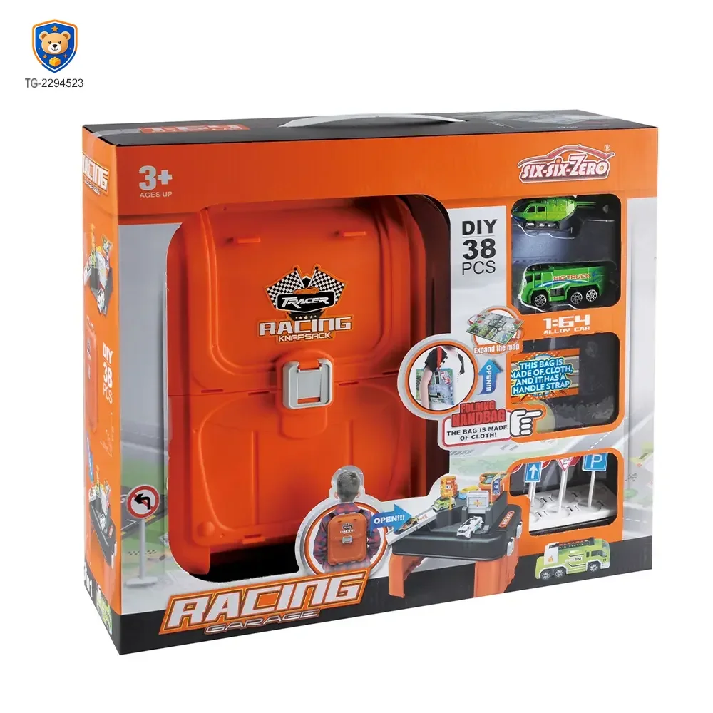 Parking Lot Backpack Toy Set, Diecast Racing — product view 5