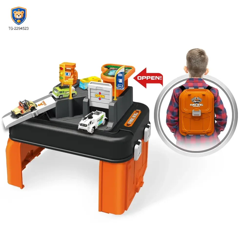 Parking Lot Backpack Toy Set, Diecast Racing — product view 6