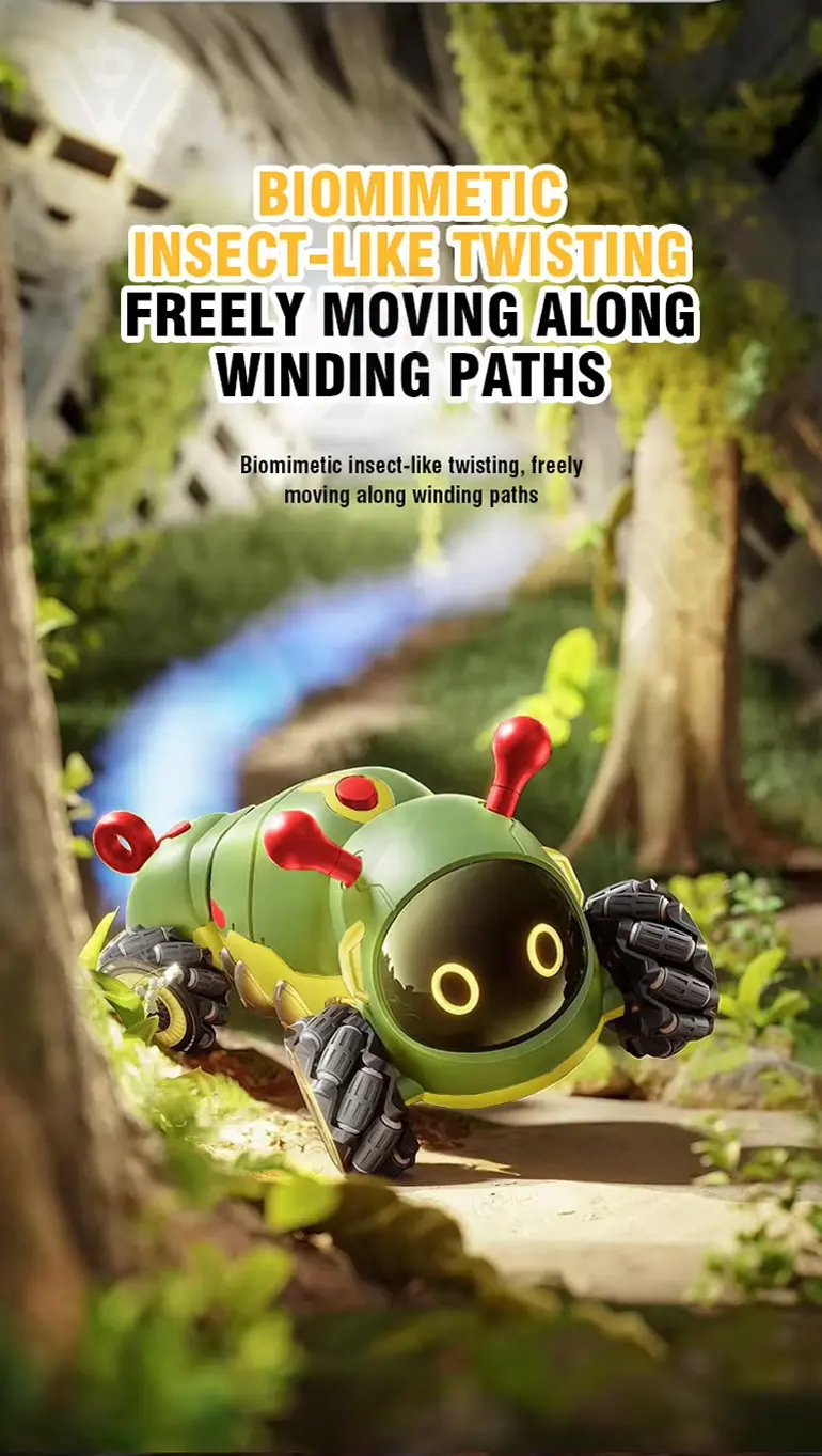 Bionic RC Caterpillar Stunt Cars Simulate the Movement of a Real Caterpillar (TG4871180) — product detail panel 3