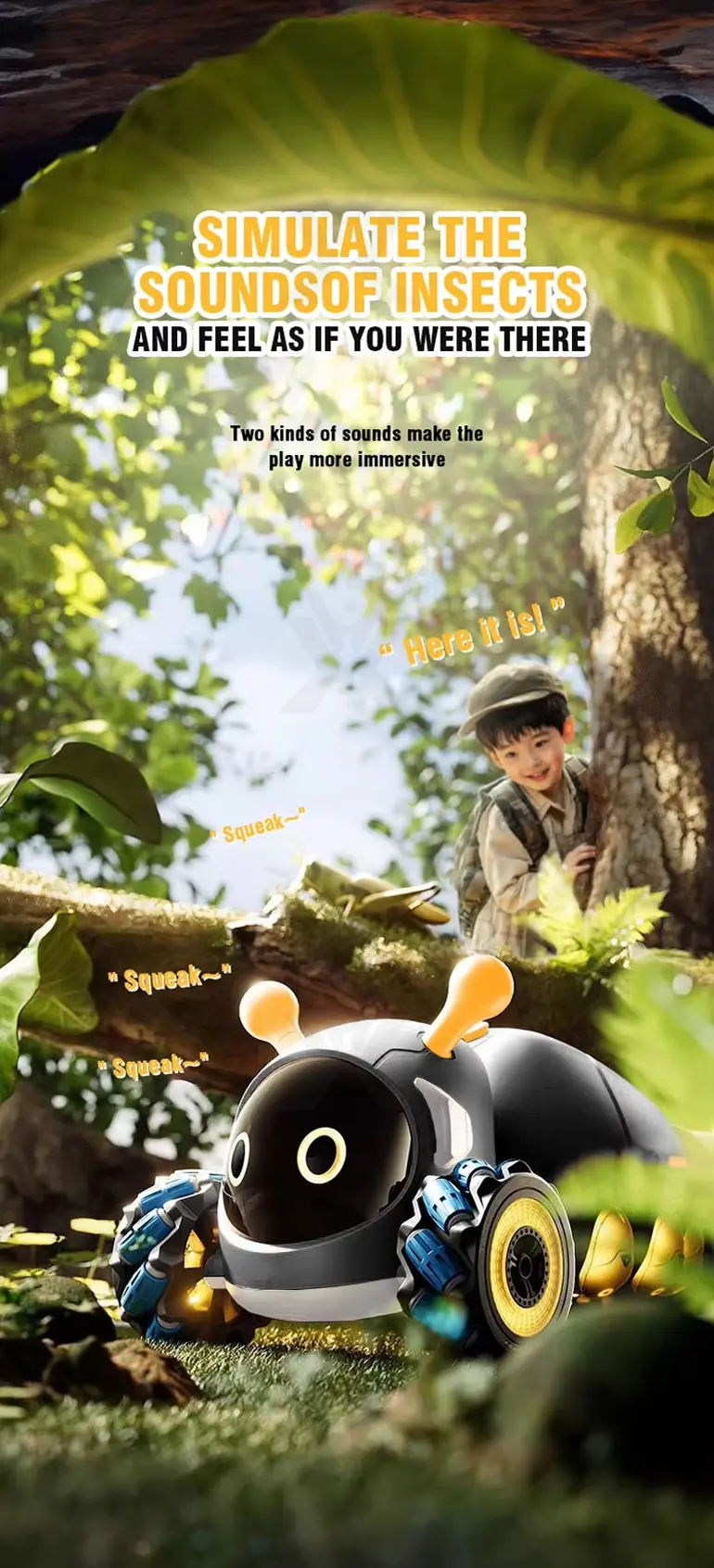 Bionic RC Caterpillar Stunt Cars Simulate the Movement of a Real Caterpillar (TG4871180) — product detail panel 4