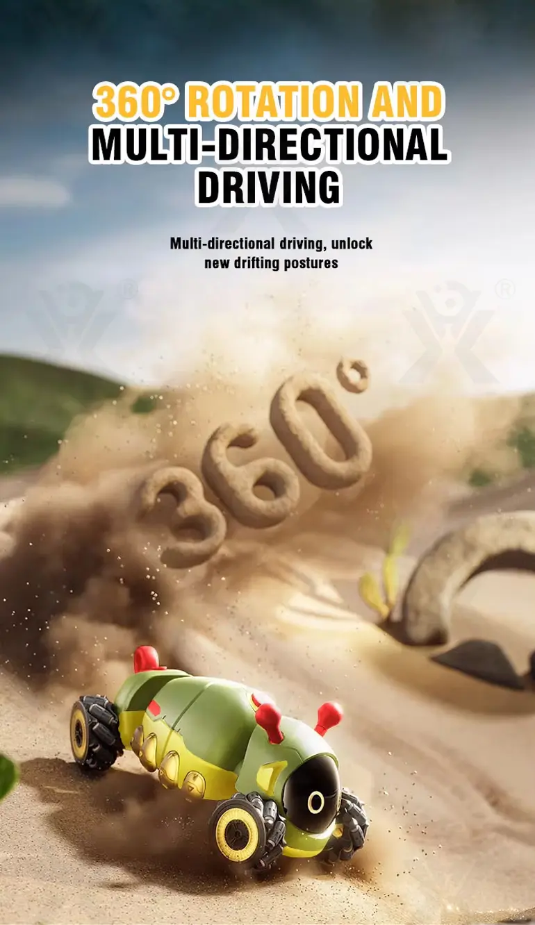 Bionic RC Caterpillar Stunt Cars Simulate the Movement of a Real Caterpillar (TG4871180) — product detail panel 6