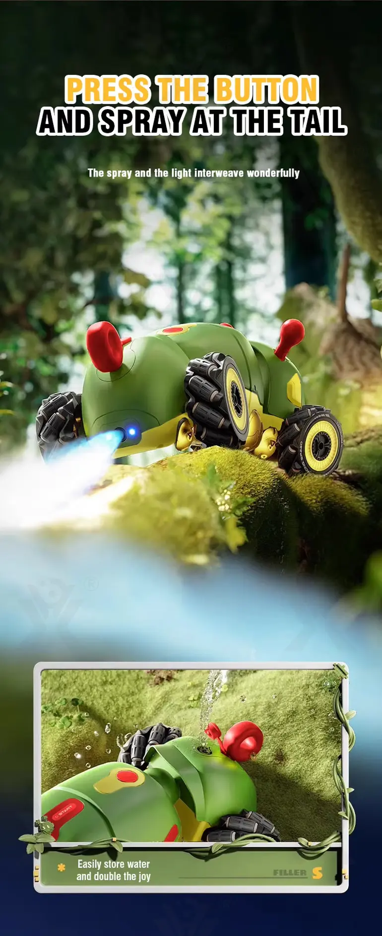 Bionic RC Caterpillar Stunt Cars Simulate the Movement of a Real Caterpillar (TG4871180) — product detail panel 7