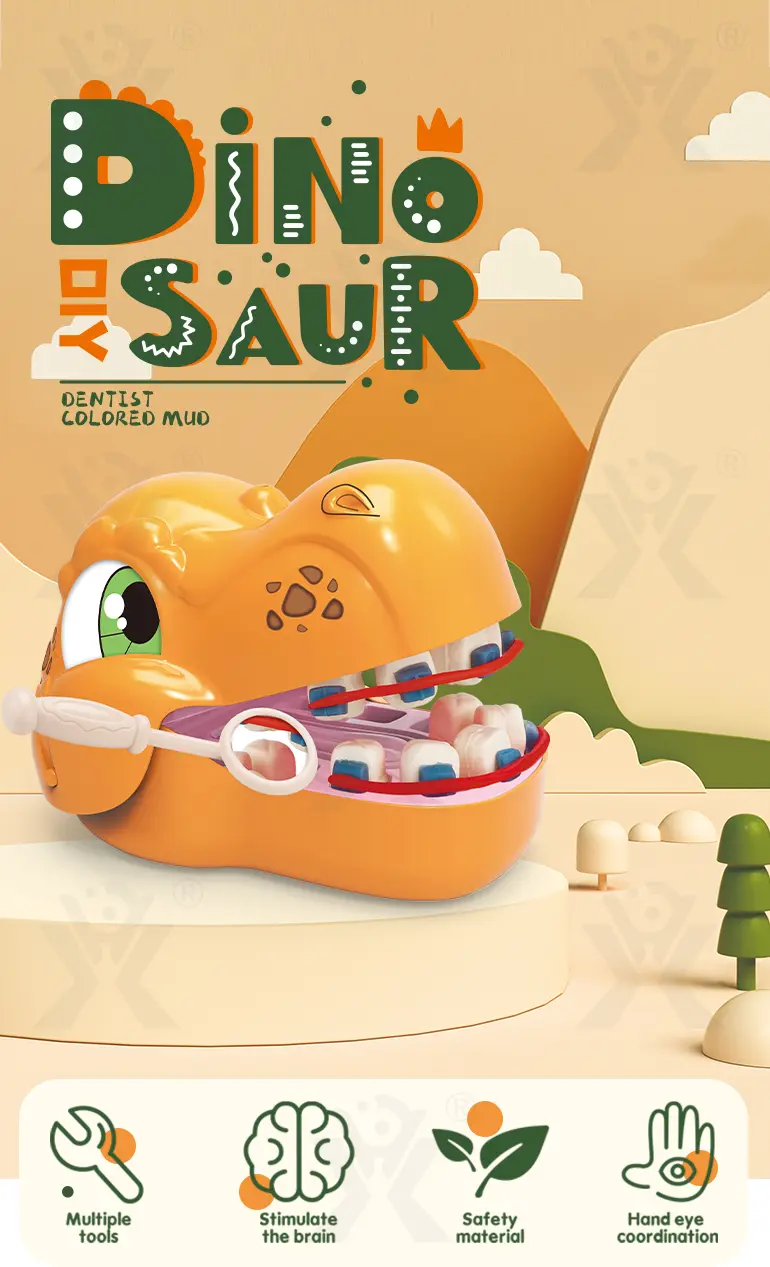 Dinosaur Dentist Toy Set For Kids (TG2376952) — product detail panel 1
