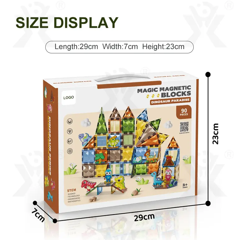 Dinosaur Park Magnetic Tiles Toy (TG4219345) — product detail panel 14