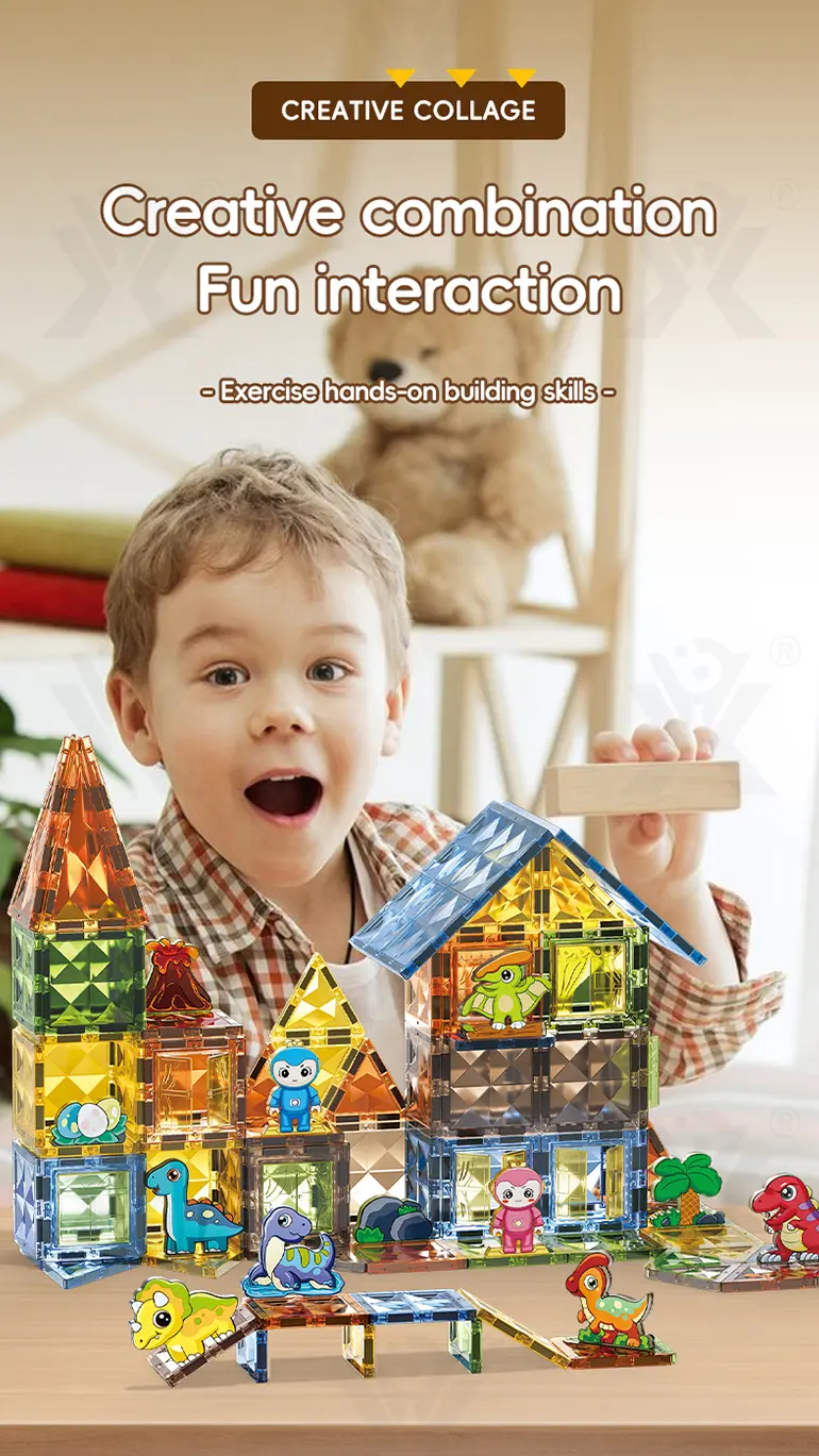 Dinosaur Park Magnetic Tiles Toy (TG4219345) — product detail panel 4