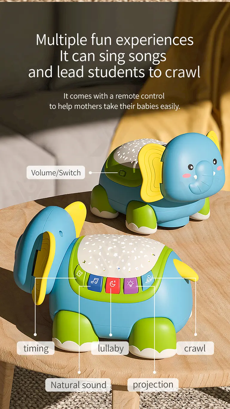 Smart RC Crawling Elephant for Guiding Your Baby to Crawl (TG4166163) — product detail panel 5