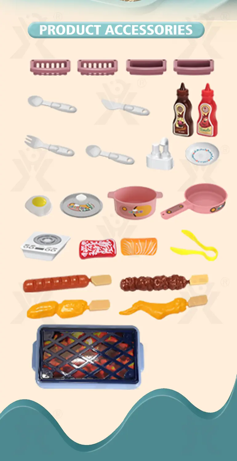 Wholeale Pretend Play Kitchen Toy Kit With Light & Music (TG2176435) — product detail panel 3