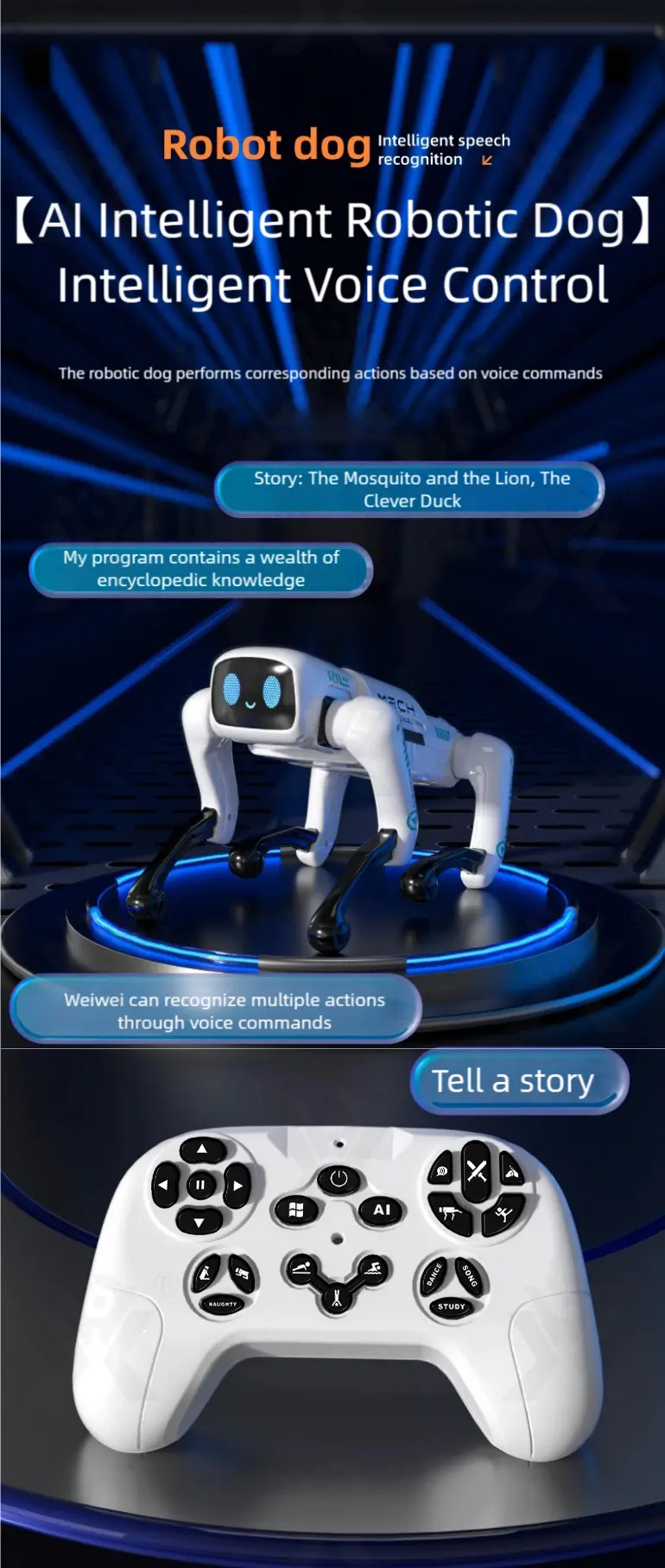 RC Al Mech Robot Dog Toy (TG494488102) — product detail panel 6