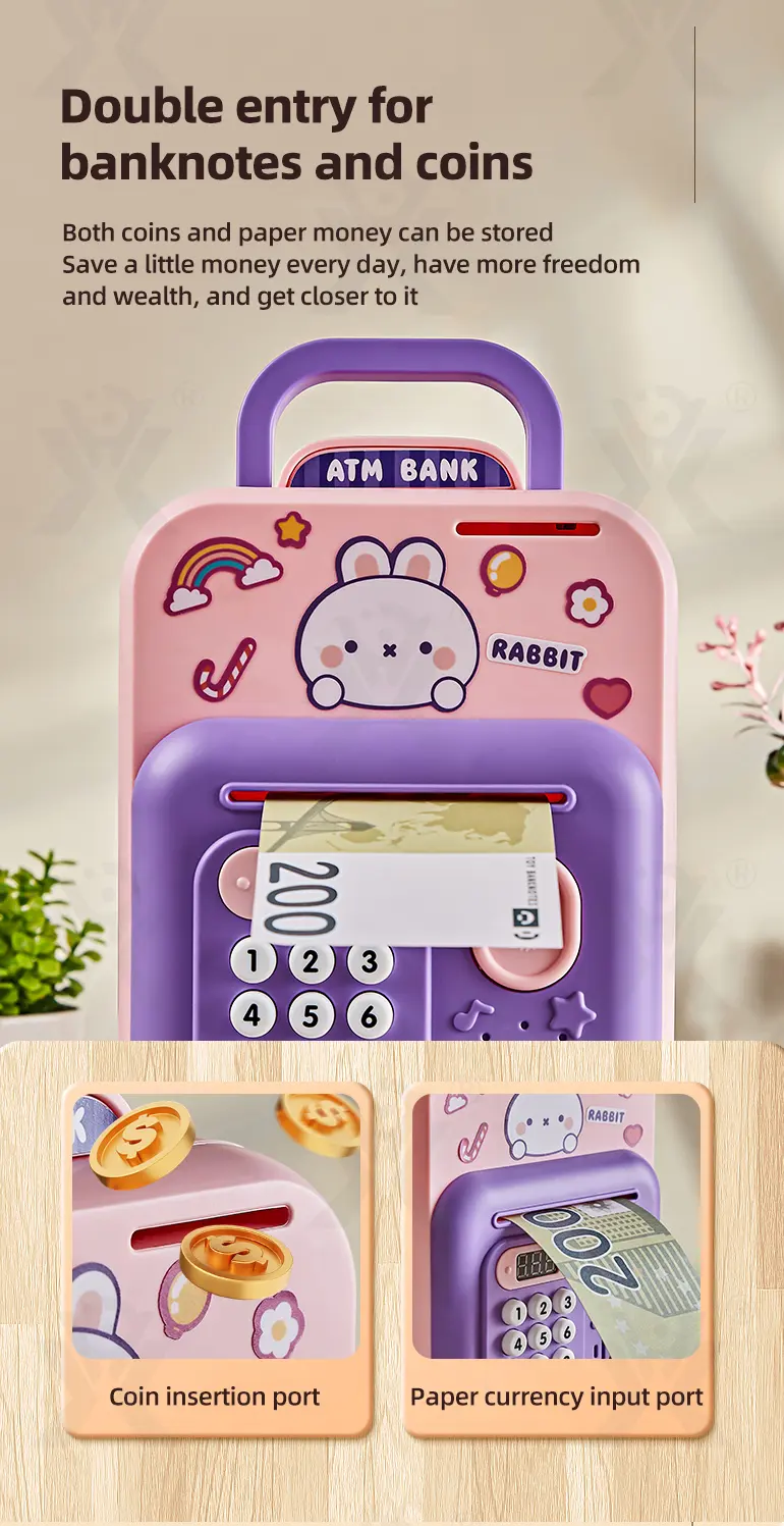 Cute Rabbit Deposit Toys with Intelligent Display (TG4211377) — product detail panel 3