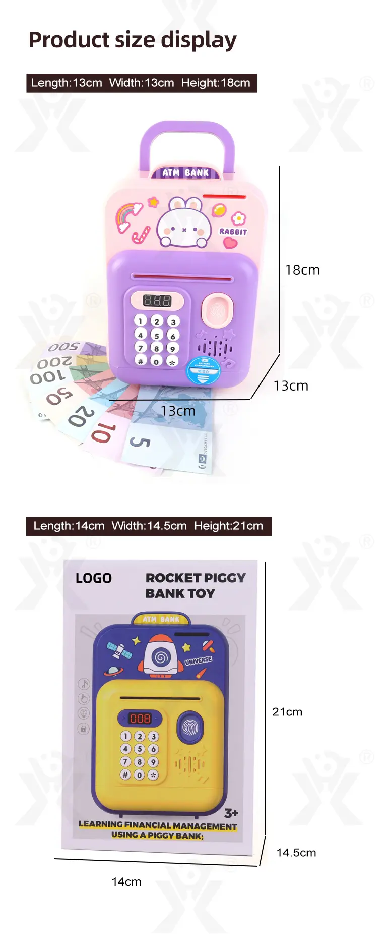 Cute Rabbit Deposit Toys with Intelligent Display (TG4211377) — product detail panel 9