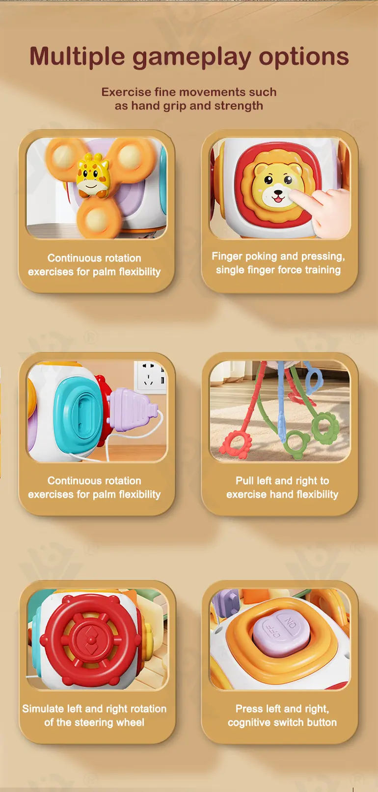 6-in-1 Baby Activity Cube Toy (TG4362333) — product detail panel 2