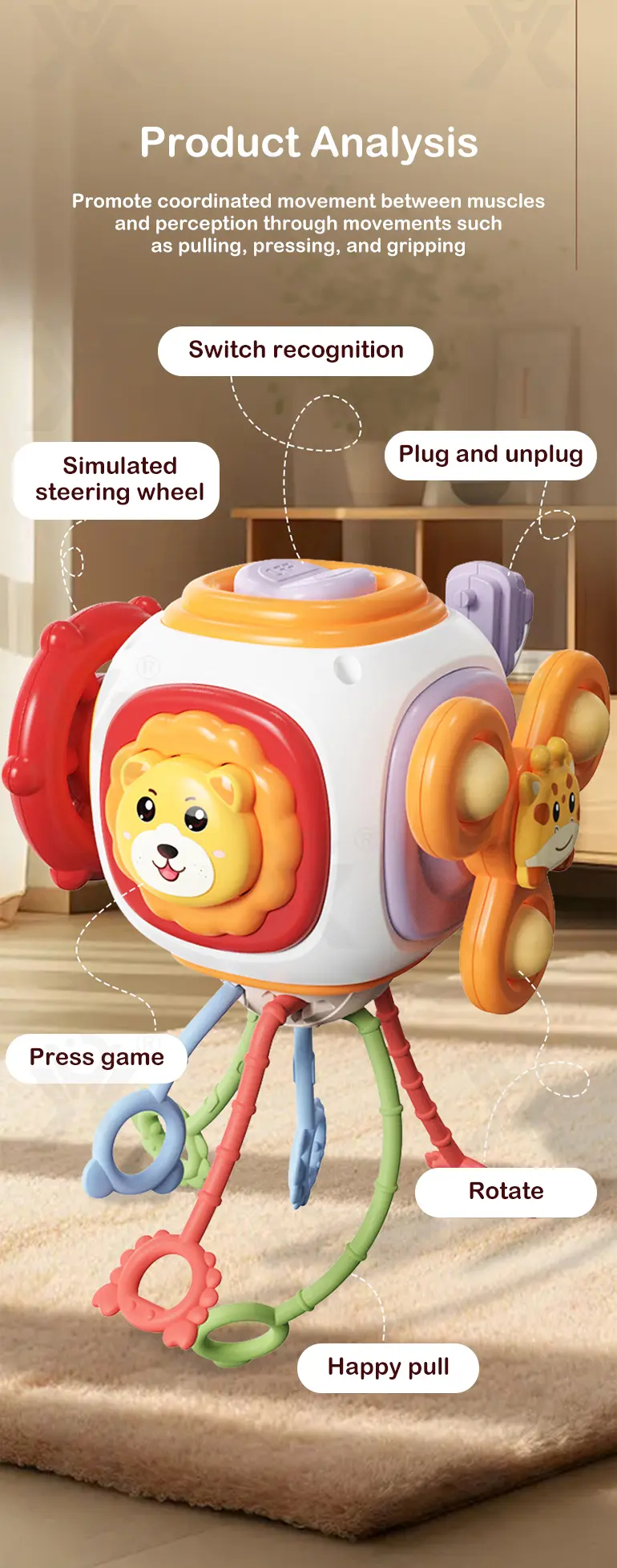 6-in-1 Baby Activity Cube Toy (TG4362333) — product detail panel 3