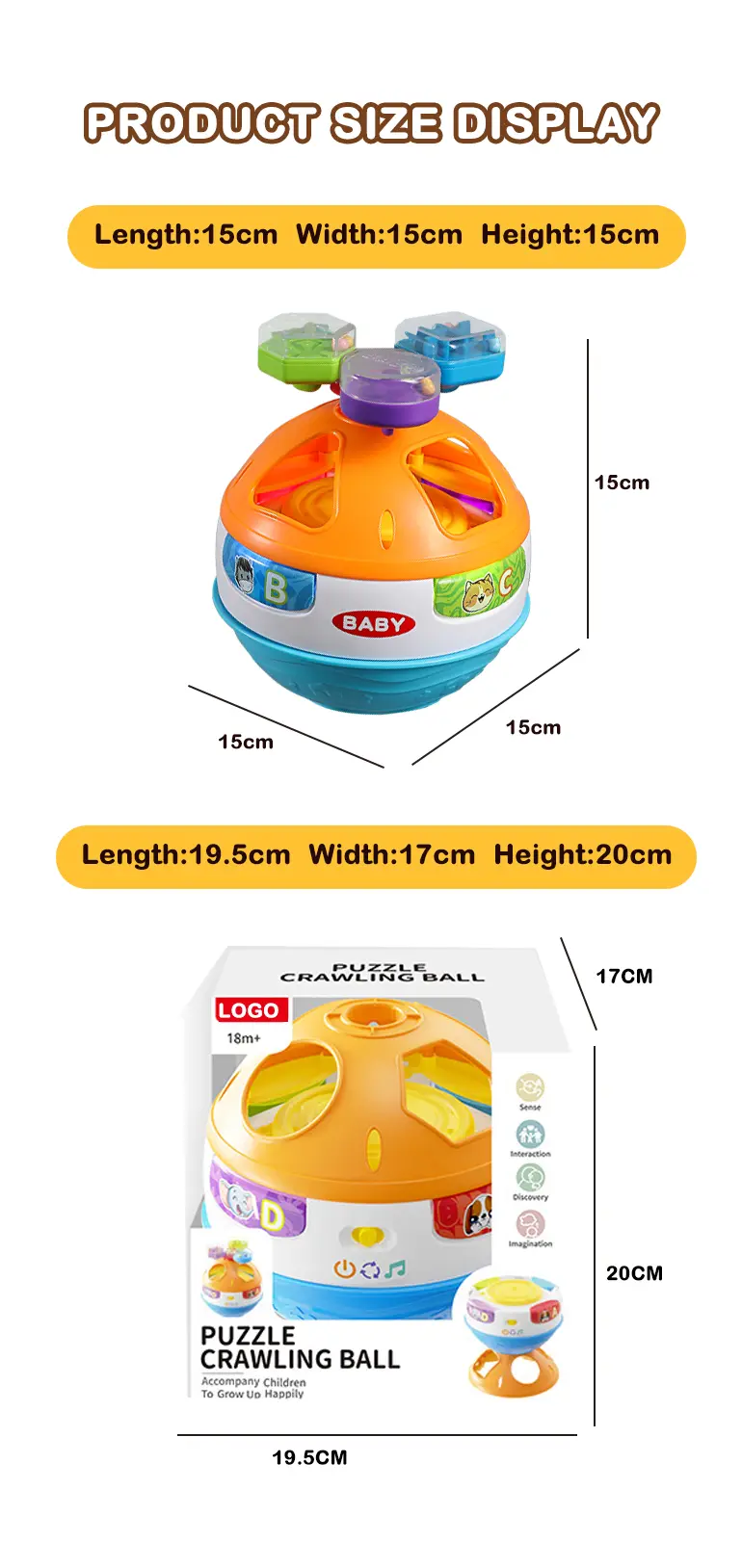 Interactive Crawling Ball Toy With Music and Learning Mode (TG4460044) — product detail panel 11