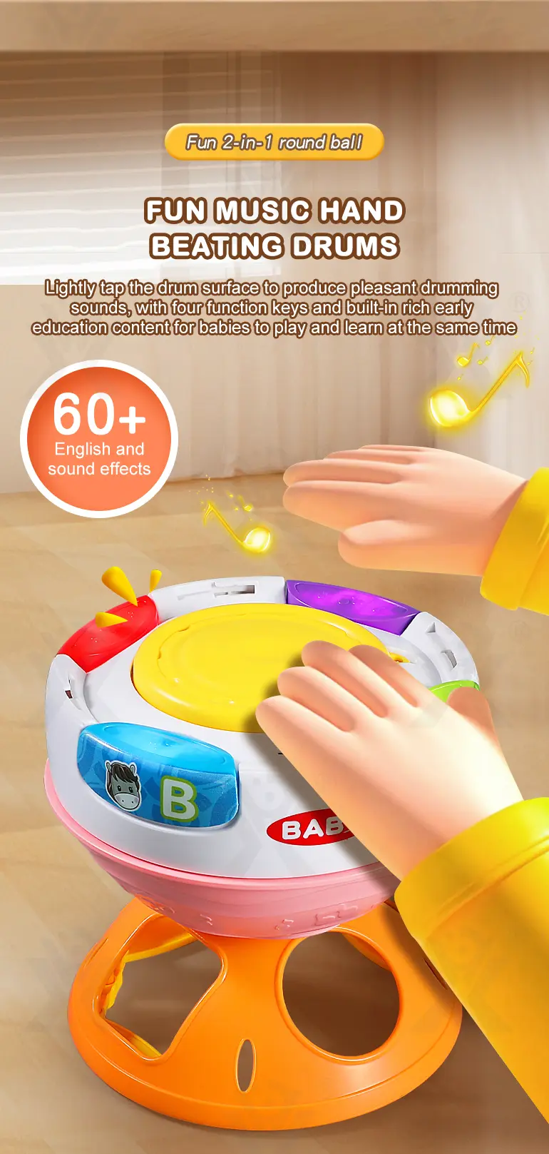 Interactive Crawling Ball Toy With Music and Learning Mode (TG4460044) — product detail panel 4