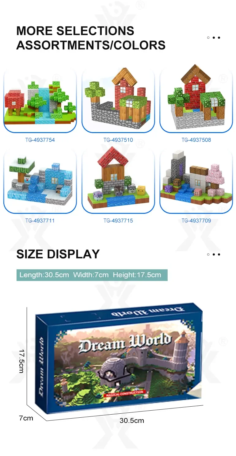 Magnetic Minecraft Block Toy (TG4937511) — product detail panel 6