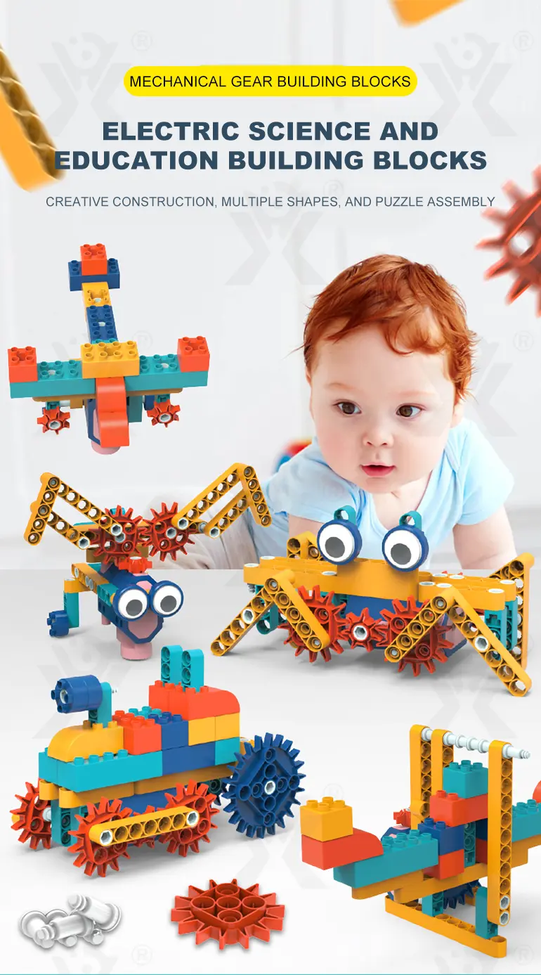 Bulk Mechanical Gear Building Block Toy Supply (TG4318586) — product detail panel 1