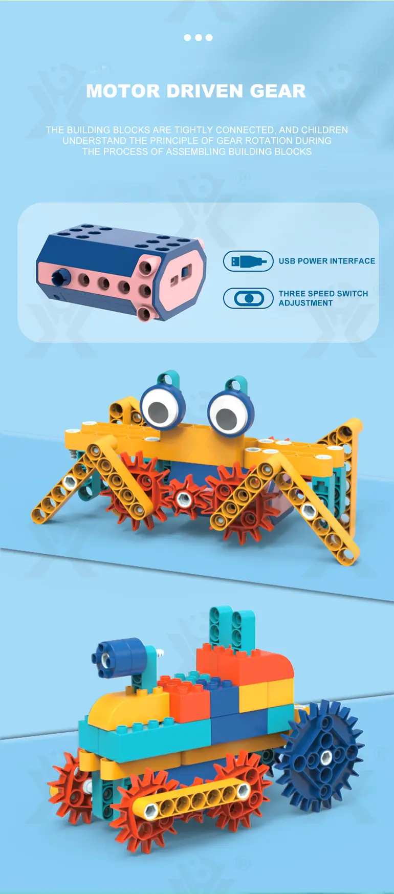 Bulk Mechanical Gear Building Block Toy Supply (TG4318586) — product detail panel 5