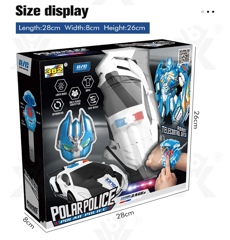 Police Car Transforming Toy with Lights and Music (TG2366843) — product detail panel 5