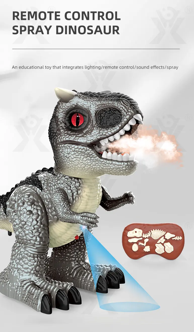 2.4GHz Remote Control Dinosaur Toy with Spray (TG4169503) — product detail panel 1
