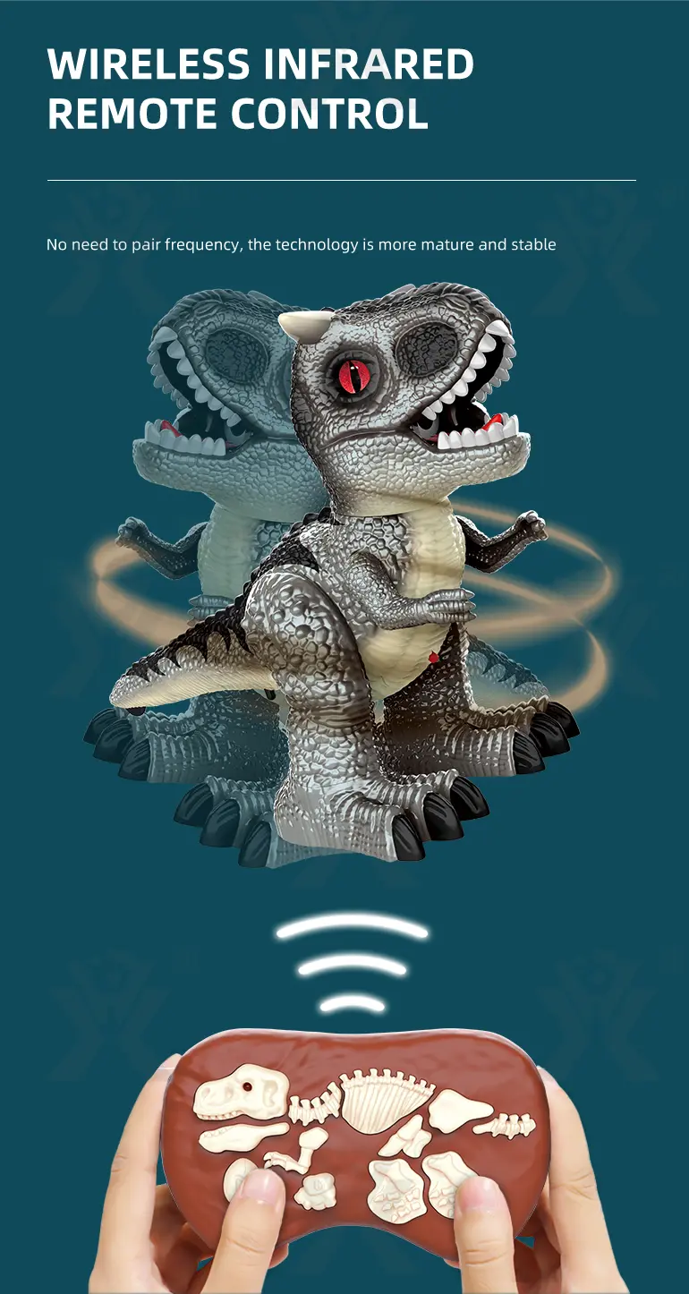 2.4GHz Remote Control Dinosaur Toy with Spray (TG4169503) — product detail panel 4