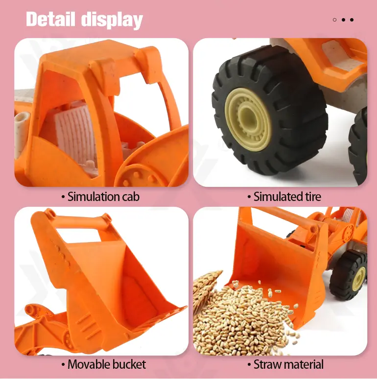 Eco-friendly Toys, Fun Bulldozer Toys Made of Biodegradable Materials (TG2320596) — product detail panel 4