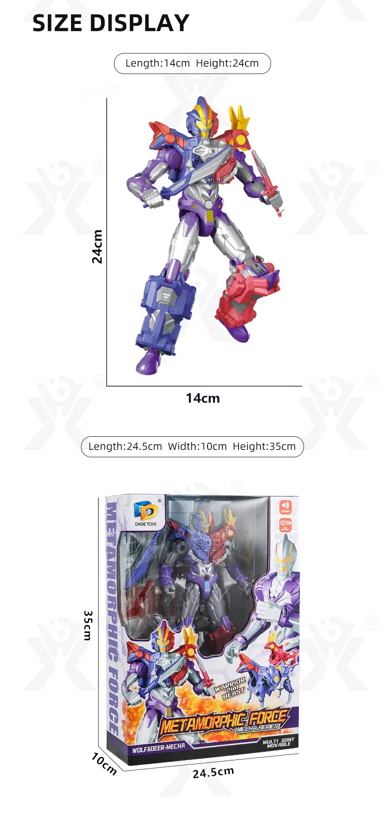 Ultraman Mech Toy, Transforming Man Wolf Deer (TG4050559) — product detail panel 7