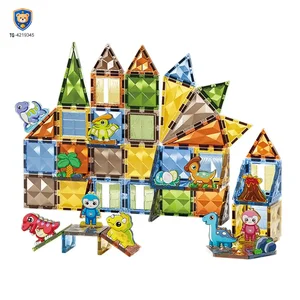 Dinosaur Park Magnetic Tiles Toy