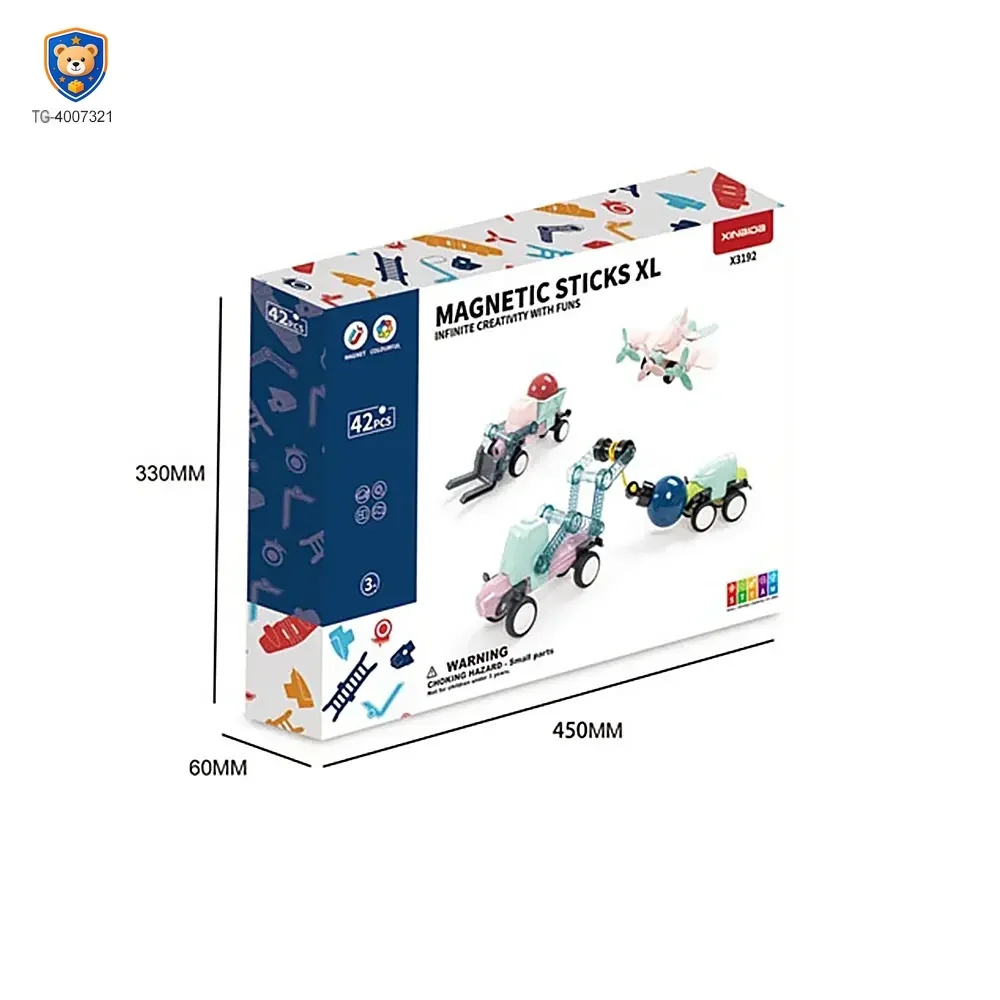 Magnetic Rod Vehicle Toy — product view 6