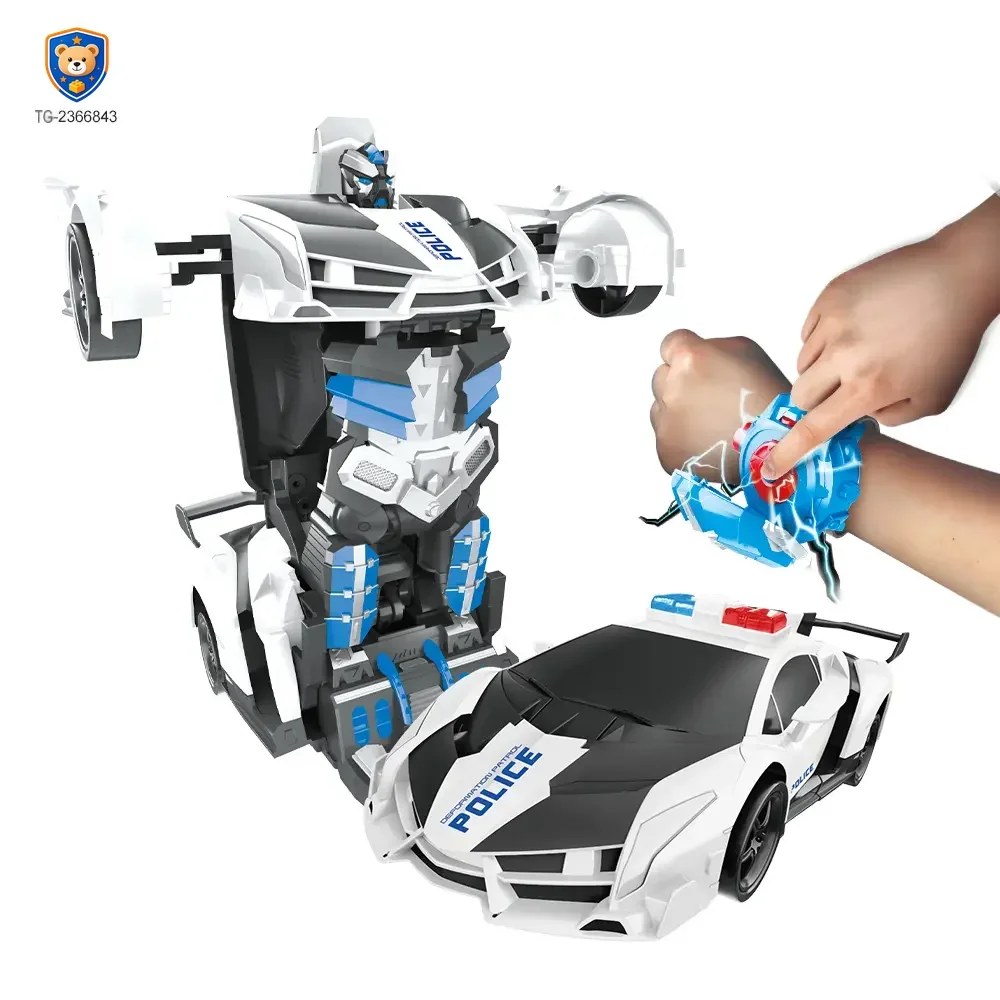 Police Car Transforming Toy with Lights and Music — product view 1