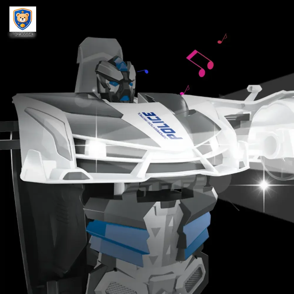 Police Car Transforming Toy with Lights and Music — product view 8